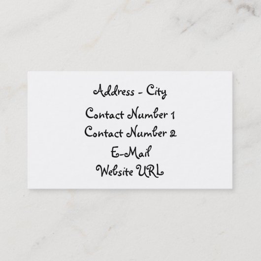 バナーの名刺 名刺 (裏面)