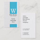 バナーの折り返し(青) 名刺 (正面/裏面)