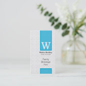 バナーの折り返し(青) 名刺 (スタンド正面)