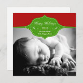 バナーの祝日:季節の写真カード シーズンカード (正面/裏面)