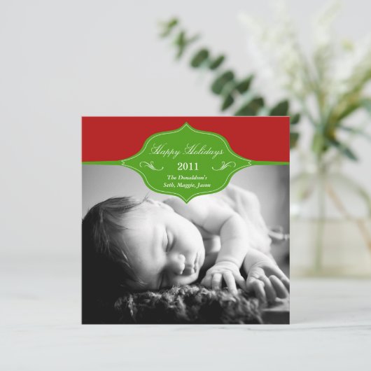 バナーの祝日:季節の写真カード シーズンカード (スタンド正面)