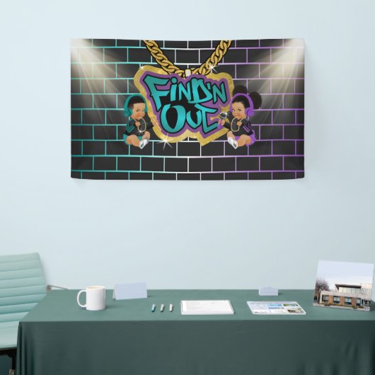 バナーを見つけろ！性別を明かす！ 横断幕 (トレードショー)