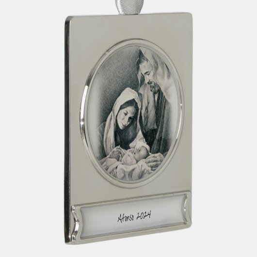 バナーオーナメントイエス シルバープレートバナーオーナメント (右)