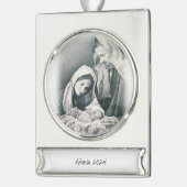 バナーオーナメントイエス シルバープレートバナーオーナメント (左)