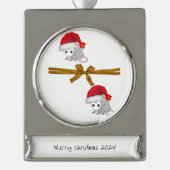 バナーオーナメントオポッサム シルバープレートバナーオーナメント (正面)