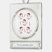 バナーオーナメントチキン シルバープレートバナーオーナメント (左)