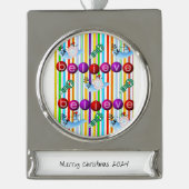 バナーオーナメント信じ シルバープレートバナーオーナメント (正面)