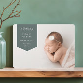 バナーオーバーレイ |横型フォト誕生 案内状