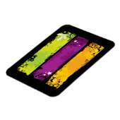 バナーグランジイラストレーション マグネット (左側)