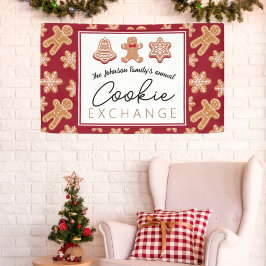 バナーパーソナライズされたクリスマスクッキー交換 横断幕