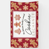 バナーパーソナライズされたクリスマスクッキー交換 横断幕 (縦)