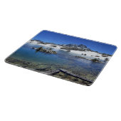 バナーピークと山湖 – シエラネバダ カッティングボード (角)