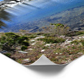 バナーピークと山湖 – シエラネバダ ポスター (角)