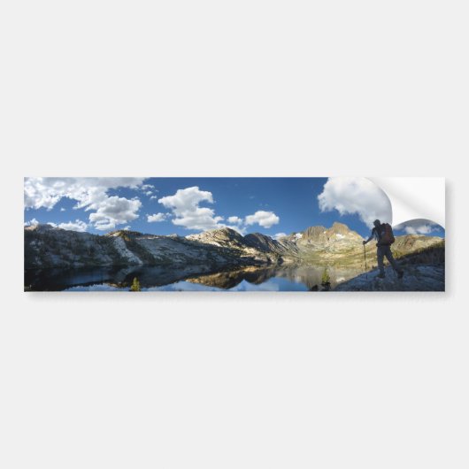 バナーピークと1000島湖 – John Muir Trail バンパーステッカー (正面)