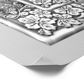 バナーフォトスイート16パーティーシルバーフローラ ポスター (角)