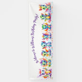 バナーベビードラゴンバースデーパーティー 横断幕 (縦)