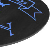 バナーリボン引用文魚釣りはセラピー カッティングボード (角)