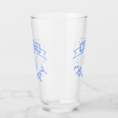 バナーリボン引用文魚釣りはセラピー タンブラーグラス (左)