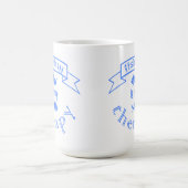 バナーリボン引用文魚釣りはセラピー モーフィングマグカップ (中央)