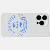 バナーリボン引用文魚釣りはセラピー Case-Mate iPhoneケース (裏面 (横))