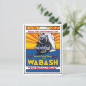 バナールート鉄道のポスターを台無しにする ポストカード (スタンド正面)