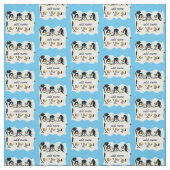 バナー付きペンギン卒業 ファブリック (見本)