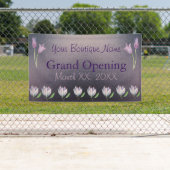 バナー付/グロムットアウトドアチューリップブティック 横断幕 (インサイチュ)