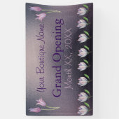 バナー付/グロムットアウトドアチューリップブティック 横断幕 (縦)