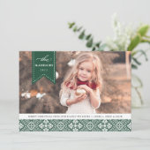 バナー年 |ホリデーフォトカード シーズンカード (スタンド正面)