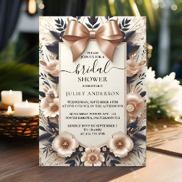 バナー弓へサテンリボン切断ブライダルシャワー 招待状