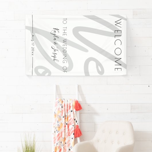 バナー結婚へようこそ 横断幕 (インサイチュ)