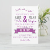 バナー魅力的招待状 招待状 (スタンド正面)