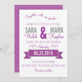 バナー魅力的招待状 招待状 (正面/裏面)