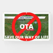 バナー – オクラホマ州に新たにターンパイクはない 横断幕 (横)