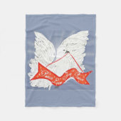 バナー・ドーヴ フリースブランケット (正面)