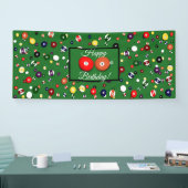 バナー – ビリヤード – 35お祝い 横断幕 (トレードショー)