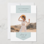 バナー |写真の卒業 案内状 (正面)