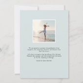 バナー |写真の卒業 案内状 (裏面)