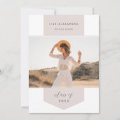 バナー |写真の卒業 案内状 (正面)