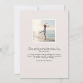 バナー |写真の卒業 案内状 (裏面)