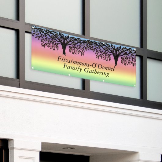 バナー – 家族会議 横断幕 (ビルの外側)