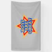 バナー – 独自の背景のカラー化 横断幕 (縦)