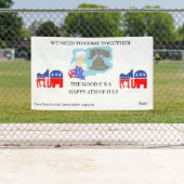 バナー; 7月4日HAPPY 横断幕 (インサイチュ)