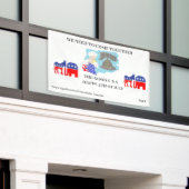 バナー; 7月4日HAPPY 横断幕 (ビルの外側)