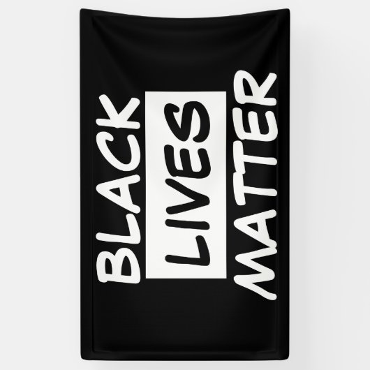 バナー – BLACK LIVES MATTER 横断幕 (縦)