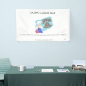 バナー： HAPPY LABOR DAY 横断幕 (トレードショー)