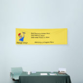 バナ広告ーを付けたビジネス 横断幕 (トレードショー)