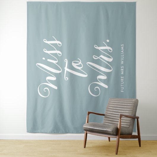 バナ恋しく思ーブライダルシャワーブルーへモダン タペストリー (インサイチュ)