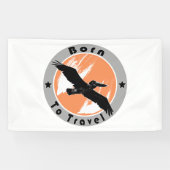 バナ生まれーを旅行する 横断幕 (横)