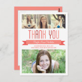 バナ誇りを持ったー卒業サンキューカード ポストカード (正面/裏面)